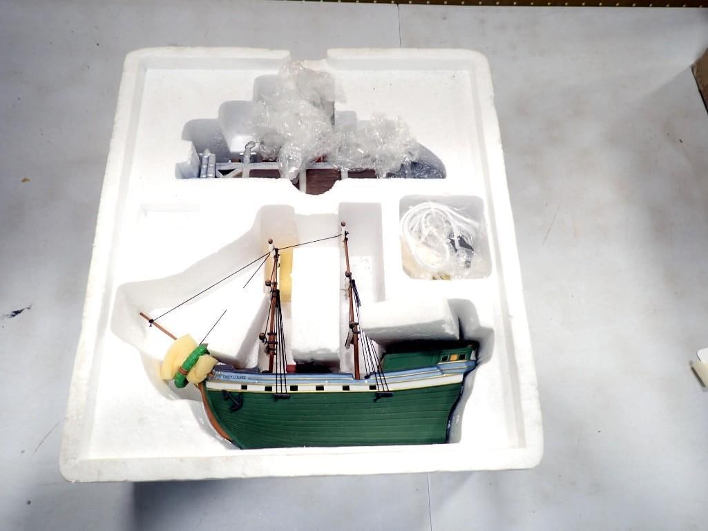 Dept. 56 Emily Louise Ship - New England Village: Department 56 Emily Louise Ship - New England Village