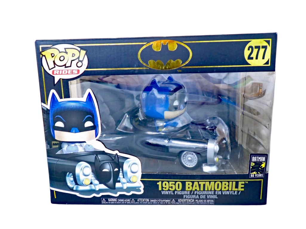 Funko Pop Rides 1950 Batmobile Figure 277 New in Box Retro 1950 Style (1 of 11)