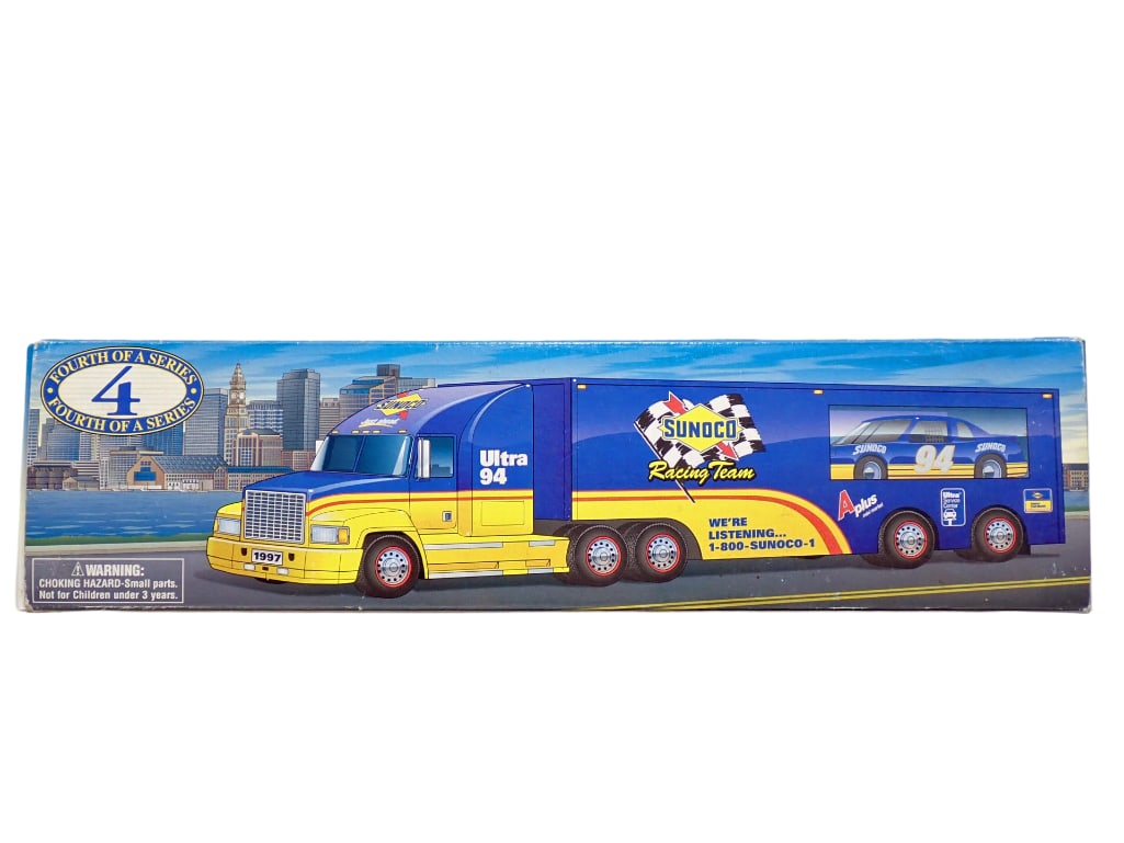 Sunoco Racing Team Model Semi Truck Tractor Trailer in Original Box (1 of 9)