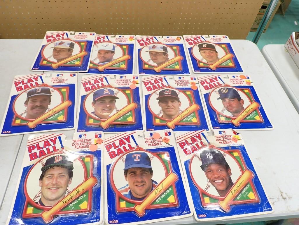 Lot of Assorted Tara MLB Superstar Collectible Plaques including Cal Ripken Jr., George Bell, Carlto: Lot of Assorted Tara MLB Superstar Collectible Plaques including Cal Ripken Jr., George Bell, Carlton Fisk, Wade Boggs, Ricky Henderson, etc.