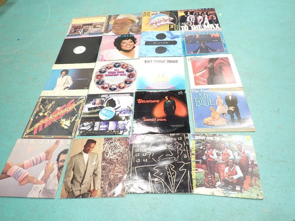 Vinyl Record Albums including Harry Belafonte, Bobby Brown, Four Tops, Sinatra, Con Funk Shun, etc. (1 of 6)