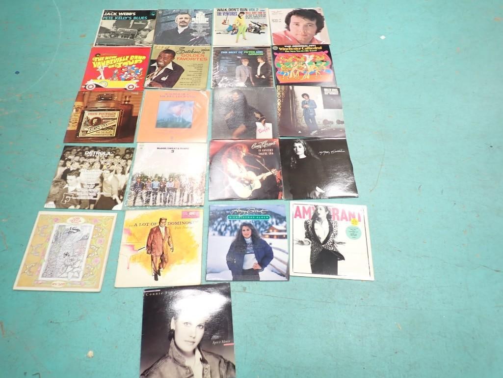 Vinyl Record Albums including The Ventures, Blood Sweat & Tears, Amy Grant, Fats Domino, Detrola: Vinyl Record Albums including The Ventures, Blood Sweat & Tears, Amy Grant, Fats Domino, Detrola, Peter and Gordon, etc.
