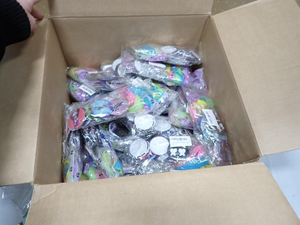 Large Box full of New Gaming Party Supplies Party Favors - Bracelets, Pins, Badges, etc. (1 of 7)
