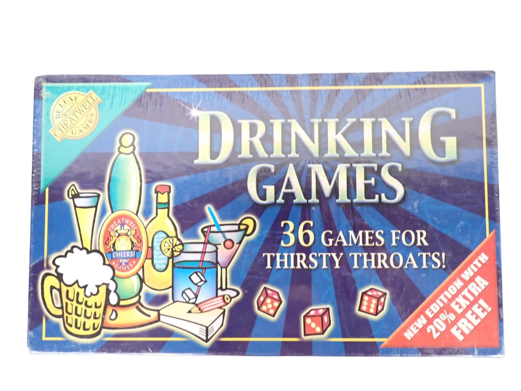 Drinking Games Factory Sealed: Drinking Games Factory Sealed "36 Games for Thirsty Throats!"