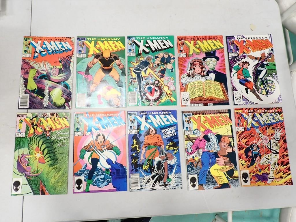 10 X-Men Comics incl 176, 177, 178, 180, 181, 182, 183, 184, 185 (1 of 5)