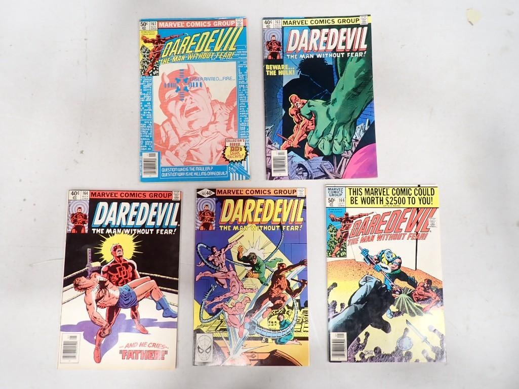 5 Daredevil Comics incl 163, 164, 165, 166, 167 (1 of 7)