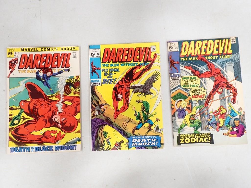 3 Daredevil Comic Books incl Issues 73, 76, 78 (1 of 11)
