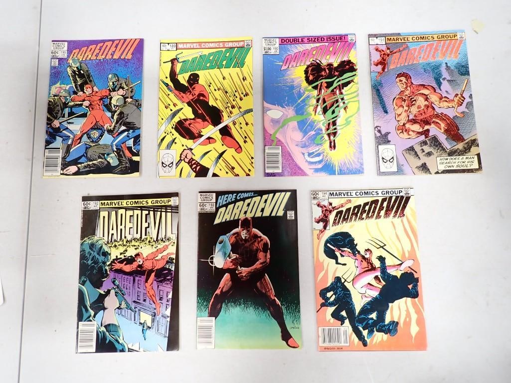 7 Daredevil Comics incl 189, 190, 191, 192, 193, 194, 195 (1 of 5)