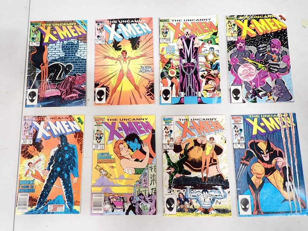 8 X-Men Comics incl Issues 196, 199, 200, 202, 203, 204, 206, 207 (1 of 10)