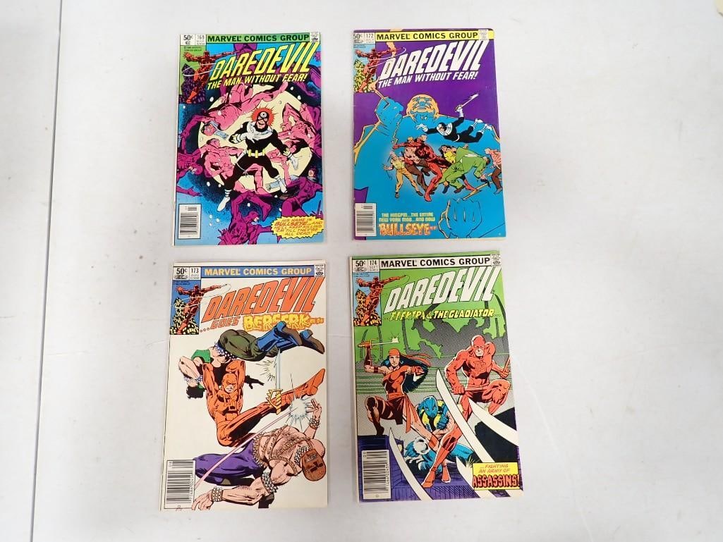 4 Daredevil Comic Books incl Issues 169. 172. 173. 174 (1 of 10)