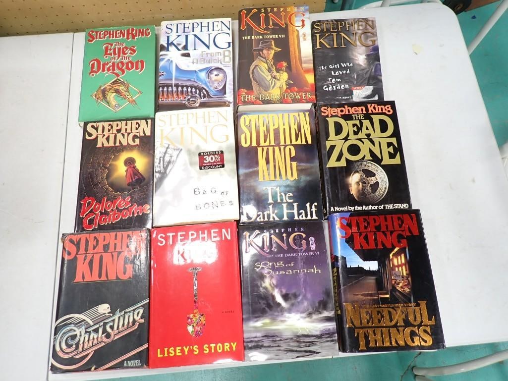 Lot of Stephen King First Print / First Edition Hardcover Books including Eyes of the Dragon, Dark (1 of 9)