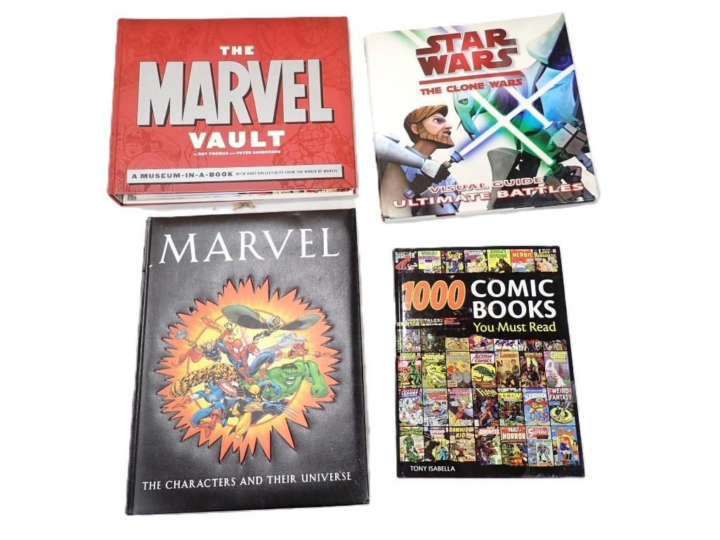 Marvel / Comic / Star Wars Book Lot including The Marvel Vault, Marvel Characters and Their Universe (1 of 12)