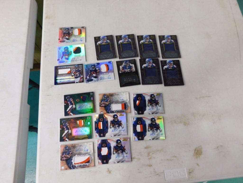 Kadeem Carey Lot incl 8 Kadeem Carey Jersey Patch Rookie Autograph Cards and (1 of 4)