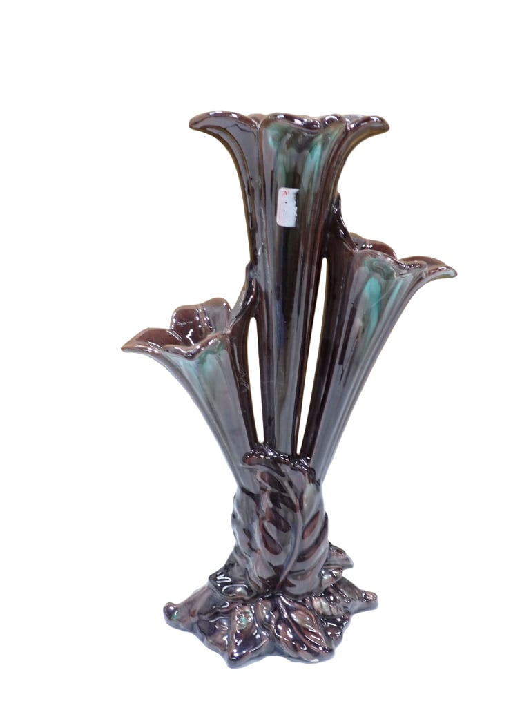 Vintage Royal Haeger by Royal Hickman R452 Triple Calla Lily Vase or Epergne: Vintage Royal Haeger by Royal Hickman R452 Triple Calla Lily Vase or Epergne