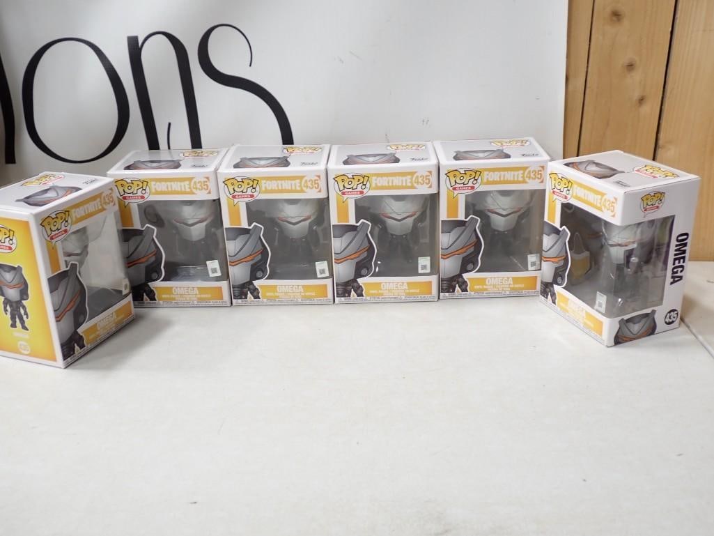 Lot of 6 New in box Funko Pop! Fortnite 435 Omega Figures: Lot of 6 New in box Funko Pop! Fortnite 435 Omega Figures