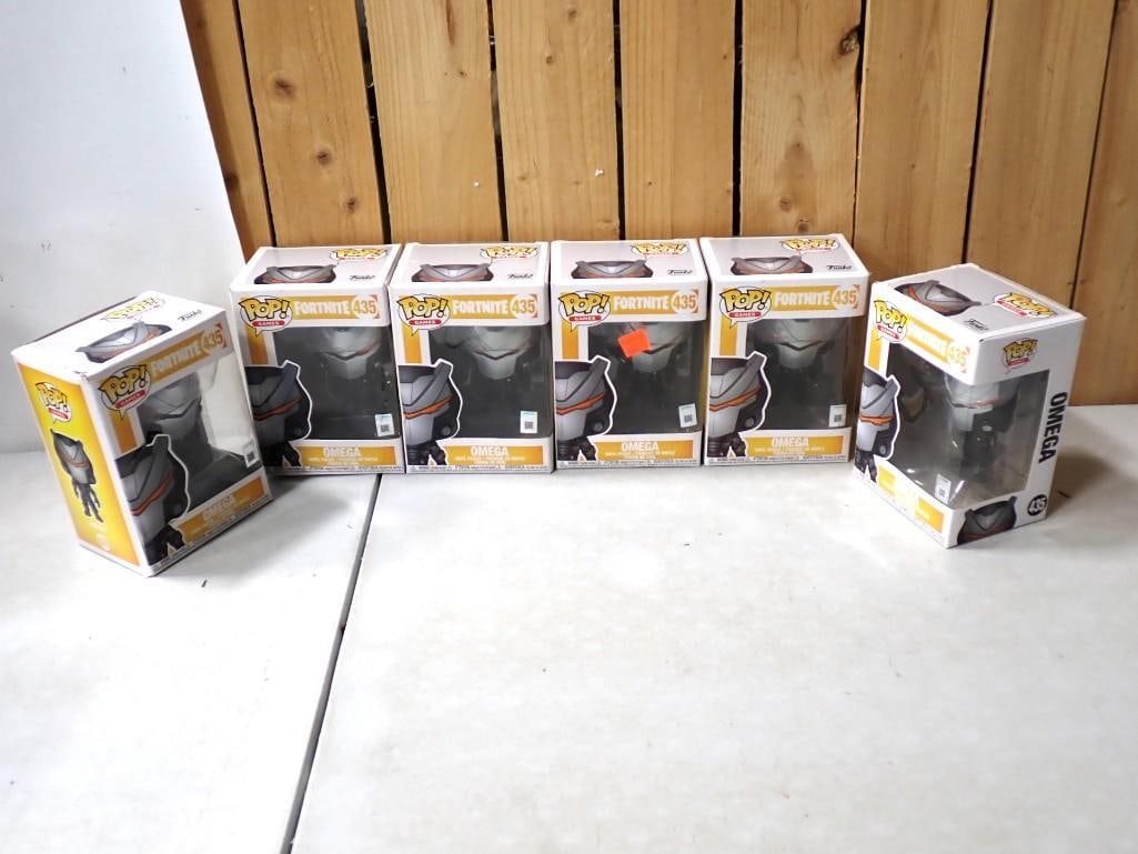 Lot of 6 New in box Funko Pop! Fortnite 435 Omega Figures: Lot of 6 New in box Funko Pop! Fortnite 435 Omega Figures