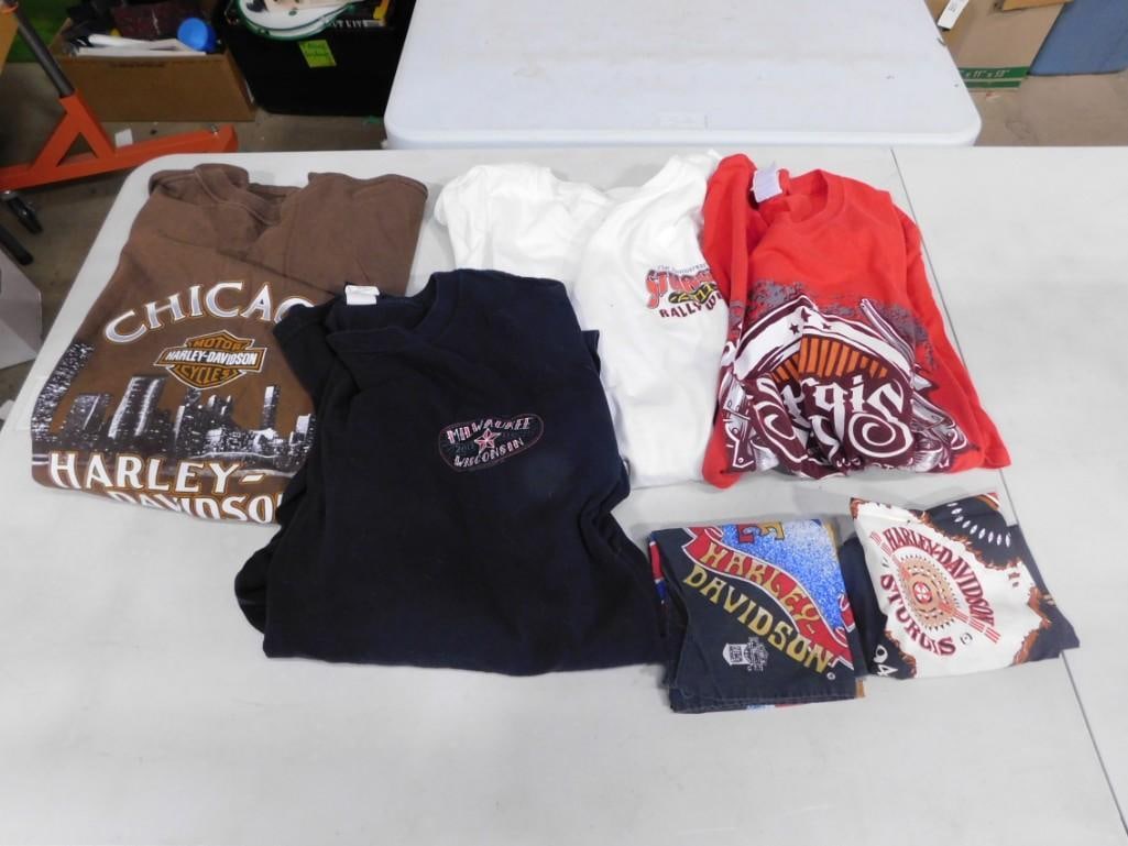 Lot of 4 Sturgis / Harley Davidson T-Shirts and 2 Bandanas (1 of 6)