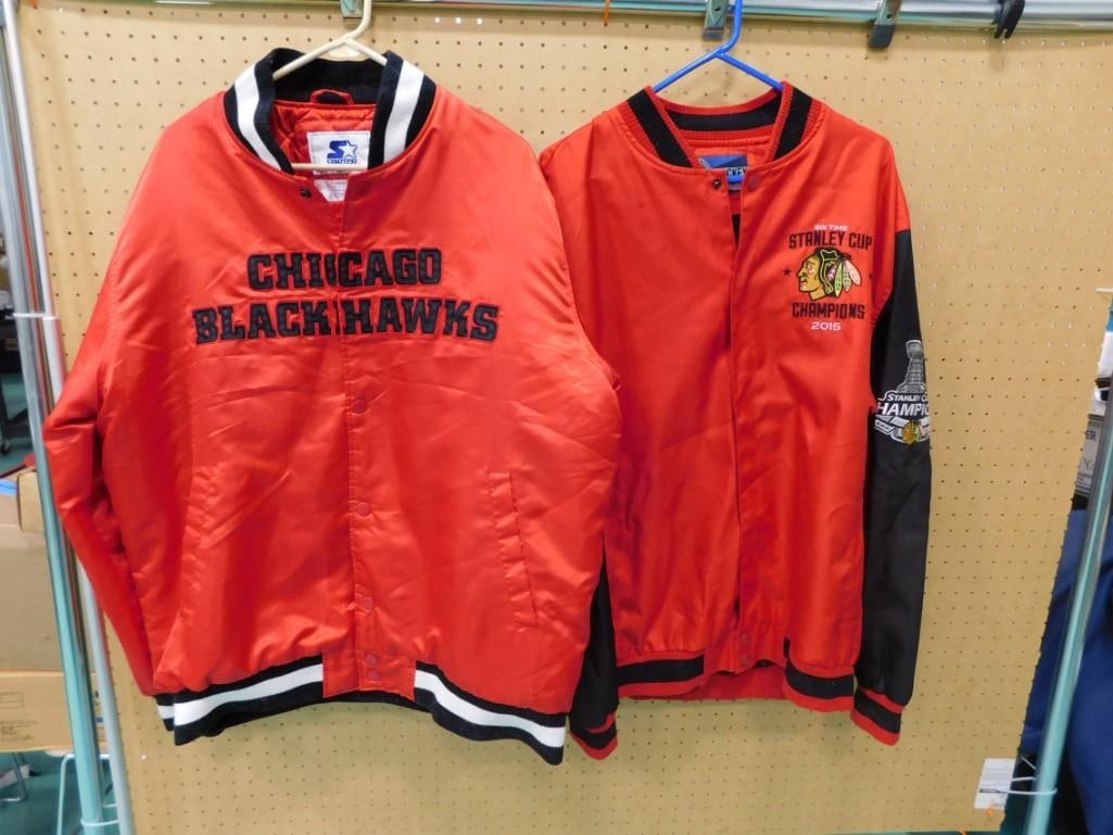 Two Chicago Blackhawks Jackets: Two Chicago Blackhawks Jackets