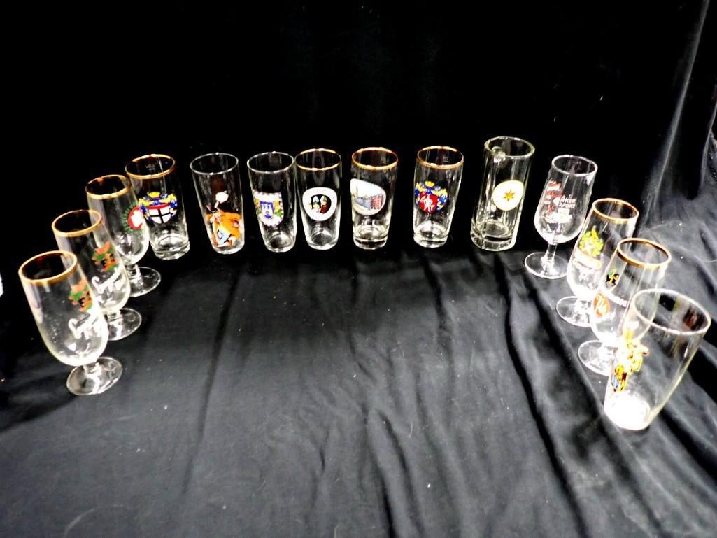 Lot of 14 Assorted Beer Glasses: Lot of 14 Assorted Beer Glasses