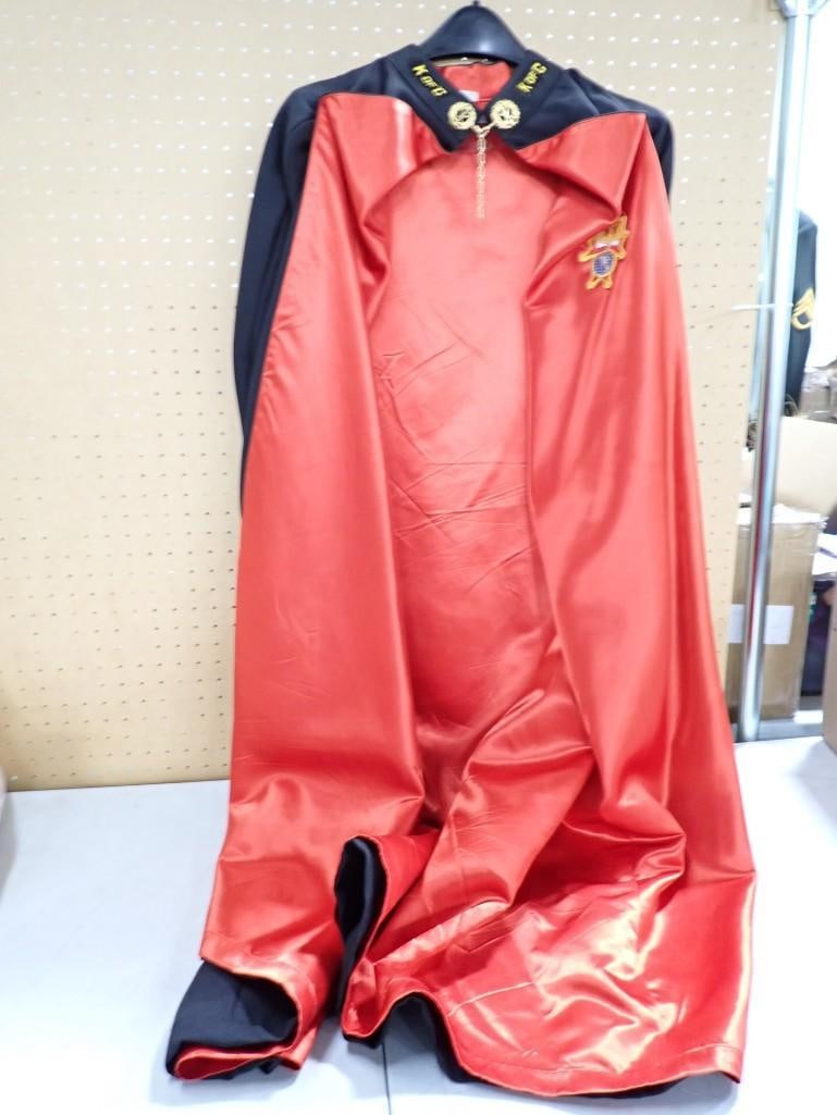 Knights of Columbus Ceremonial Cape and Jacket: Knights of Columbus Ceremonial Cape and Jacket