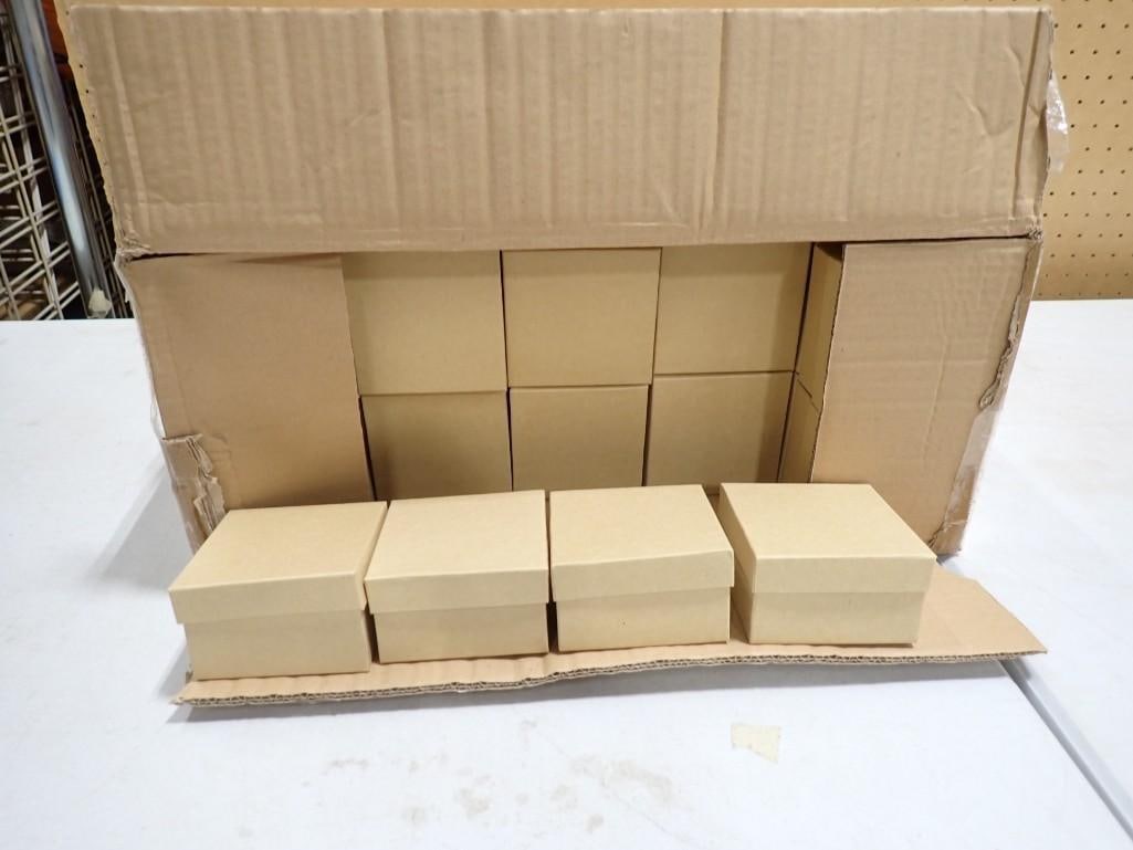 Lot of approximately 95 jewelry boxes measuring roughly 2 x 3.5 x 3.5" (1 of 4)