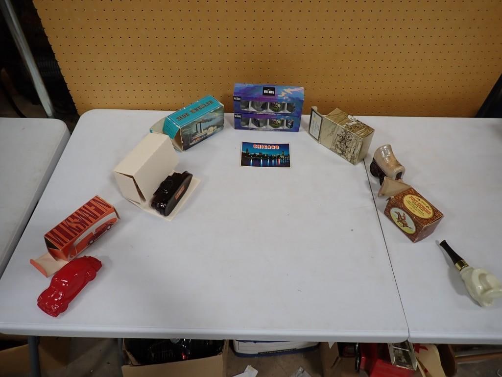 Lot of Disney Villains Shot Glasses, Avon Perfume bottles - pipe, cars, etc. (1 of 5)