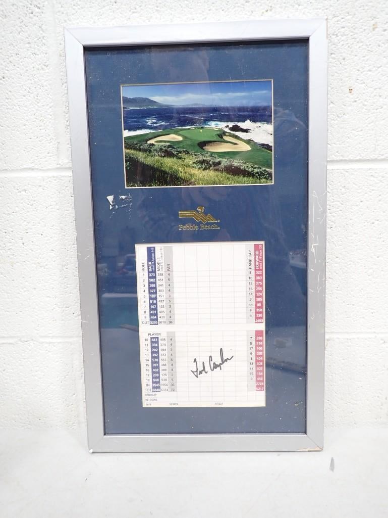 Fred Couples Signed Golf Score Card Framed Display (1 of 7)