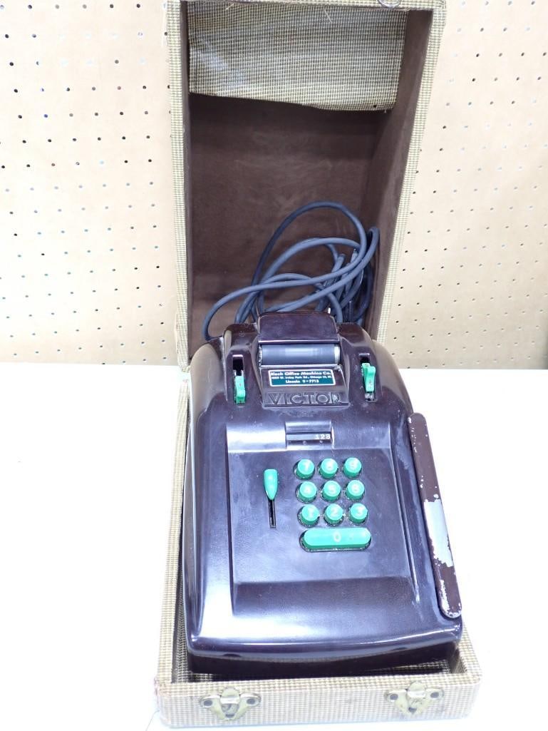 Vintage Adding Machine with Case (1 of 3)
