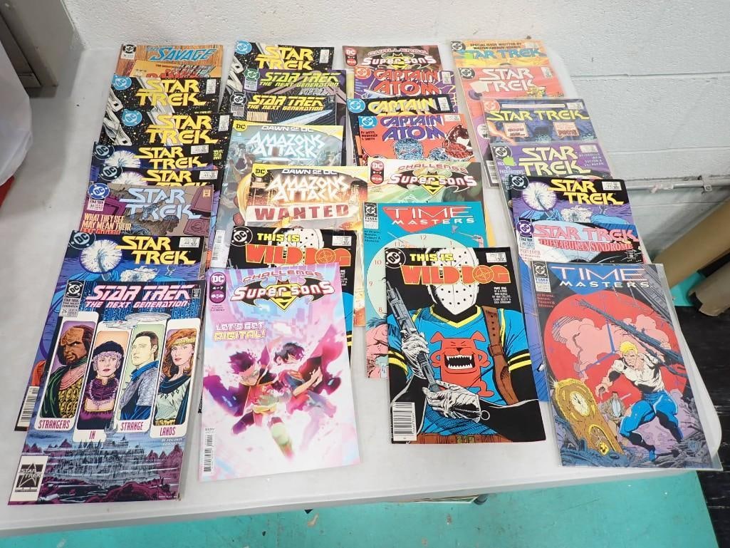 Assorted Comic Book Lot including Star Trek, Captain Atom, Time Masters, Mild Dog, Super Sons, etc. (1 of 8)