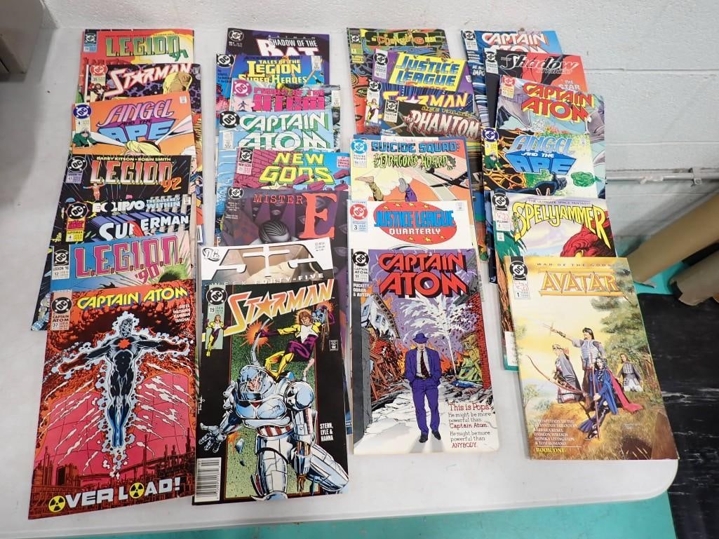 Assorted Comic Book Lot including Starman, Angel and the Ape, Legion, Captain Atom, Justice League, (1 of 7)
