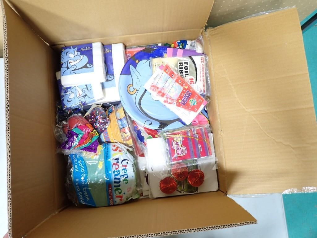 Party Supplies incl Hats, Happy Birthday Banner, Balloons, Plates, Napkins, Crepe Paper, etc (1 of 13)