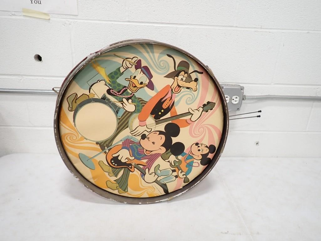 Vintage Walt Disney Mickey Mouse Toy Drum (1 of 4)
