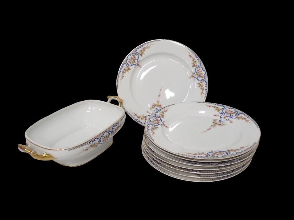 Vintage Paul Muller Selb China incl Plates and an Uncovered Serving Dish (1 of 5)