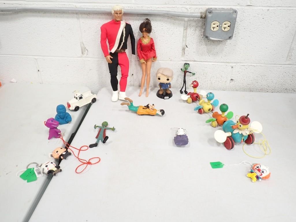 Small Toys incl Vintage Pulsar from The Six Million Dollar Man 13.75" Action Figure,  Dorothy Hamill (1 of 4)