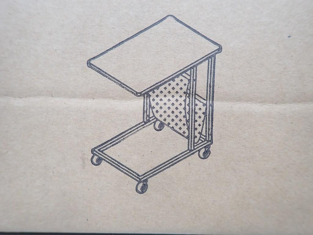 Small Moveable Sofa Side Table on Wheels New in Box, Assembly Required (1 of 6)