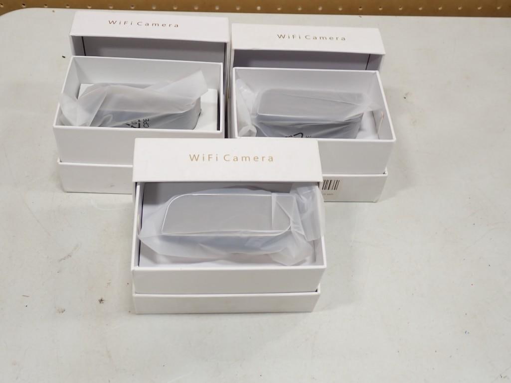 Lot of 3 New in Package HD WIFI Clock Cameras (1 of 2)