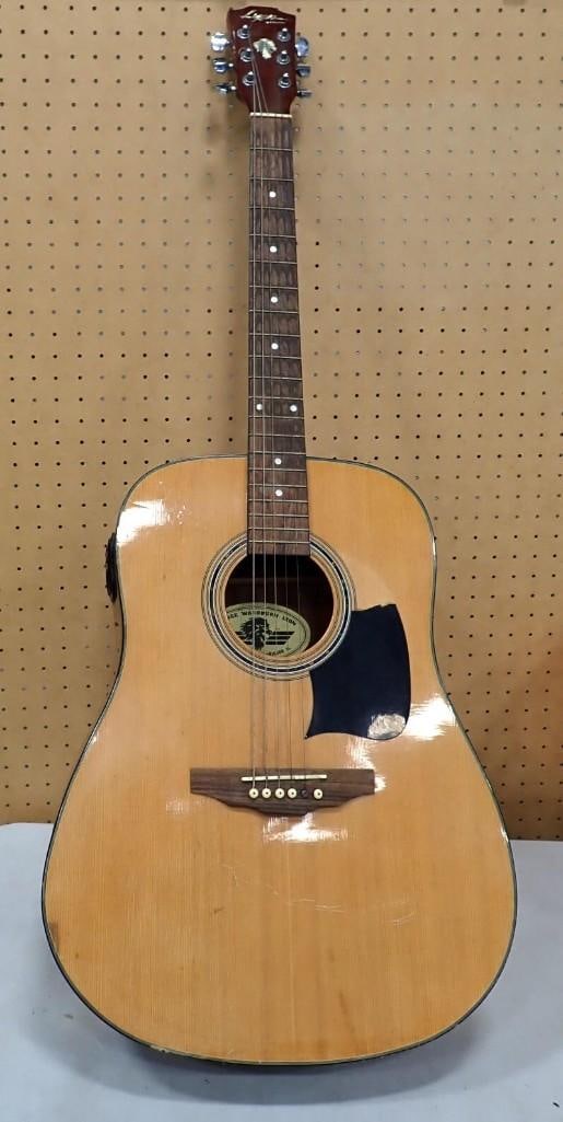 George Washburn Lyon Acoustic Guitar - missing a string (1 of 4)