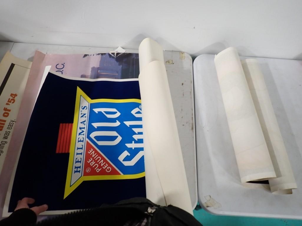 Lot of Posters incl American Airlines, Ebony Lovers, Old Style Beer, Etc (1 of 7)