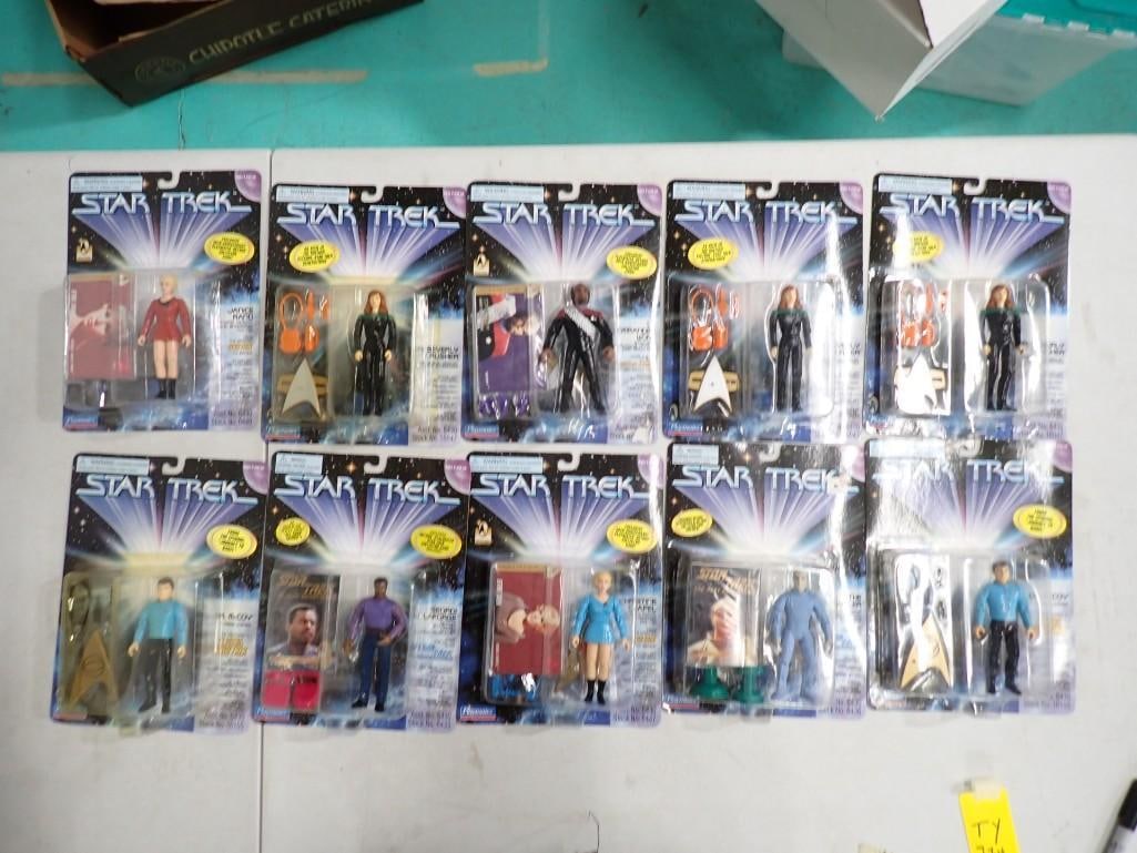 10 Star Trek Action Figures by Playmates New in Package incl Janice Rand, Lt Commander Worf, (1 of 8)