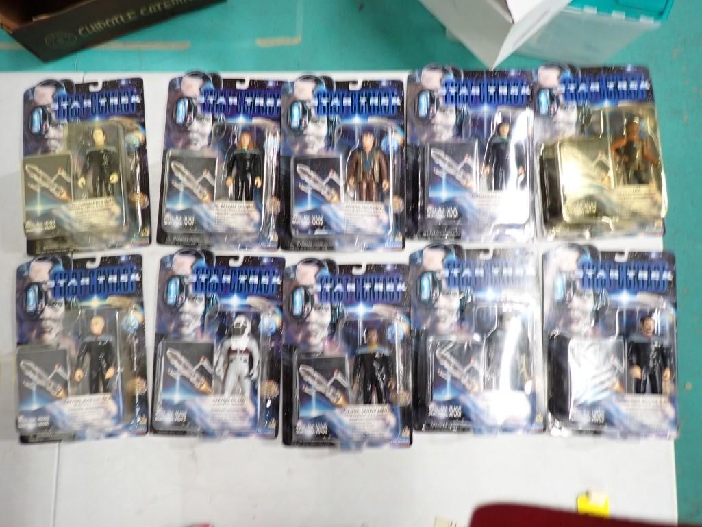 10 Star Trek Action Figures New in Package incl Lt Commander Data, Dr Beverly Crusher, (1 of 9)