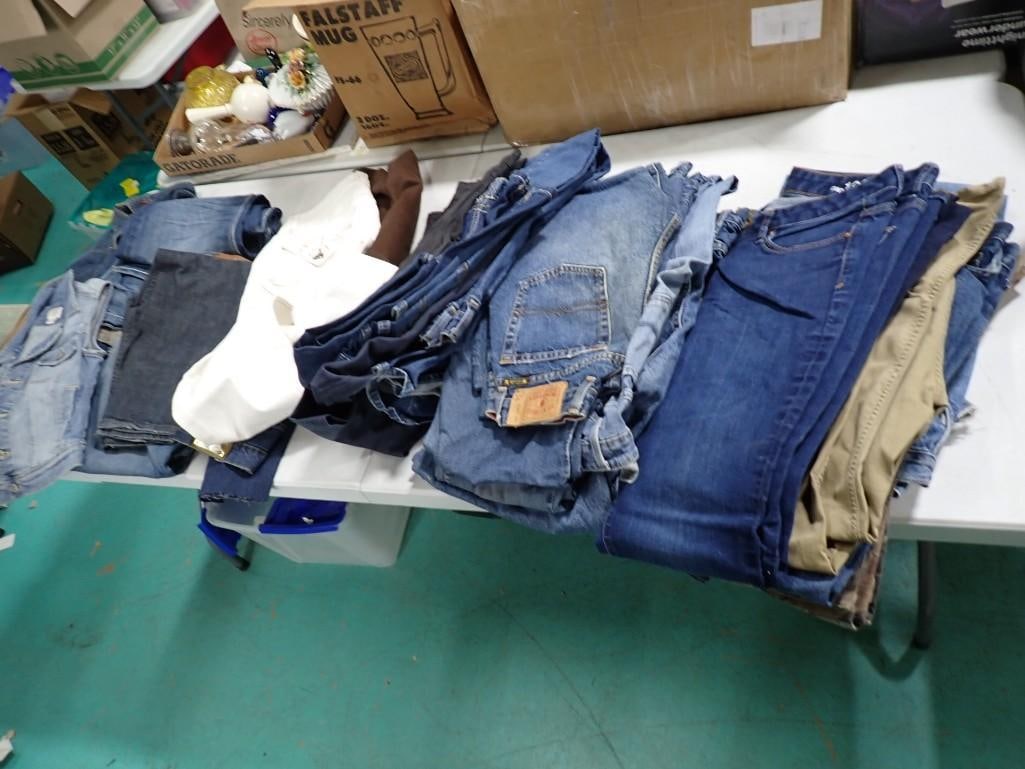 Jean Jacket, Jean Jacket Vest plus a bunch of assorted Jeans (1 of 17)