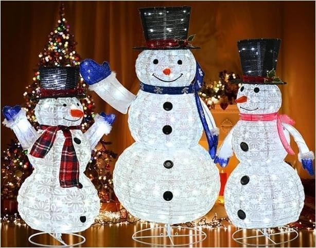 New in Open Box Indoor / Outdoor Christmas Decoration Snowman with LED Lights (1 of 3)