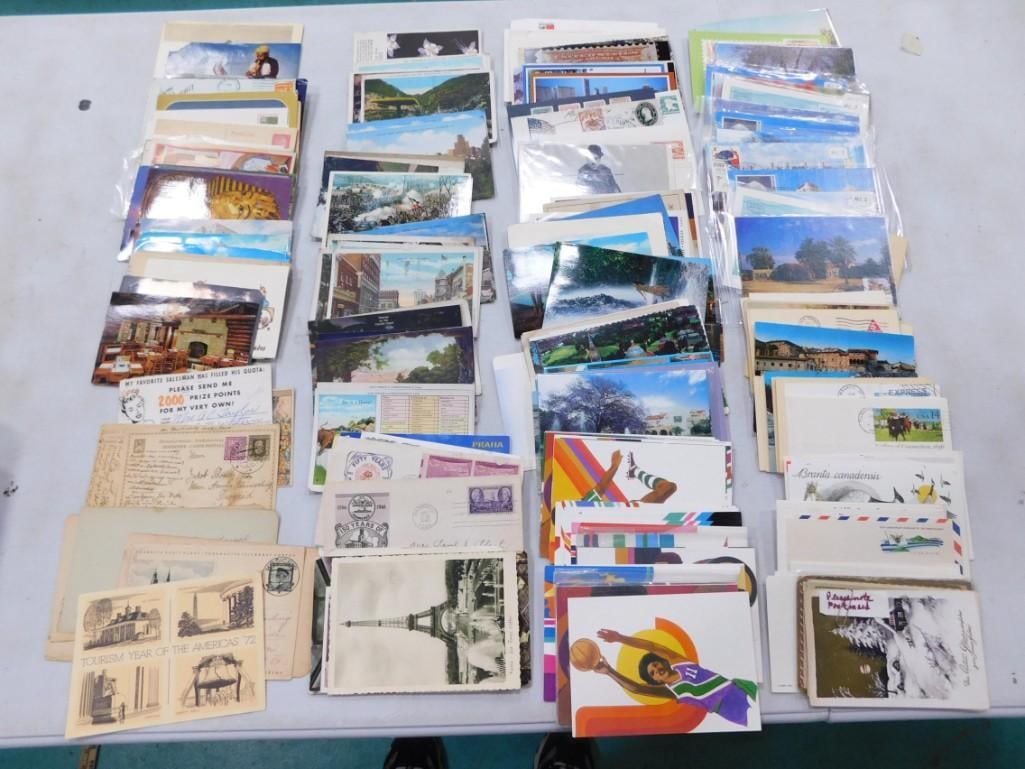 Vtg Postcards, Olympic, 1st Day Issue, etc. Various Sizes: Vintage postcards, business, advertisement, '84 Olympics, German WWII era nazi postmark card, etc. Lot