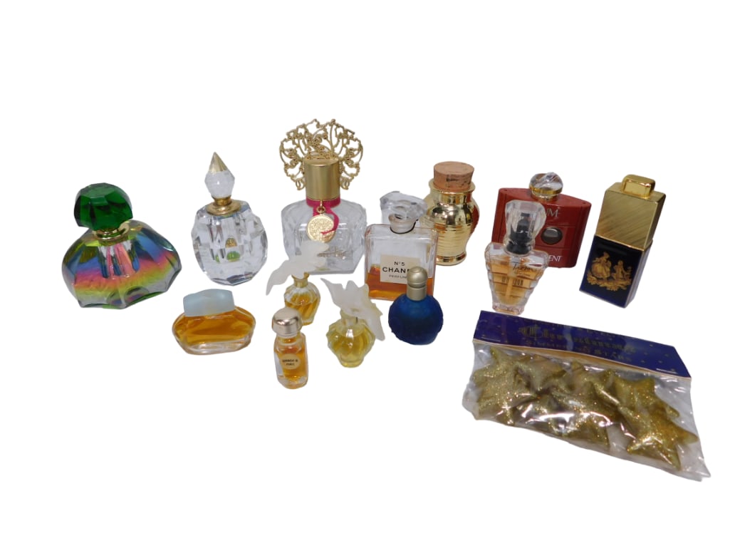Vtg Murano Glass Cristalleria Perfume Bottles and Mini Perfumes Lot (1 of 7)