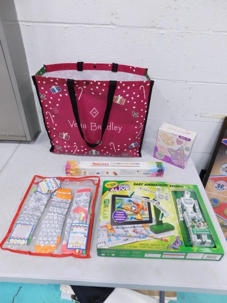 Kids Craft Items incl Crayola Color Alive, String Art light, Craft N' Color Socks, Tookeen DIY Paint (1 of 6)