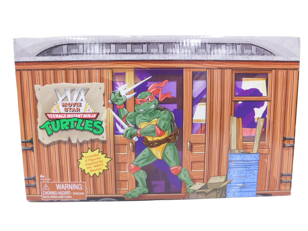 Movie Star Teenage Mutant Ninja Turtles Action Figure Set New in Box TMNT . Includes 6 figures (1 of 4)