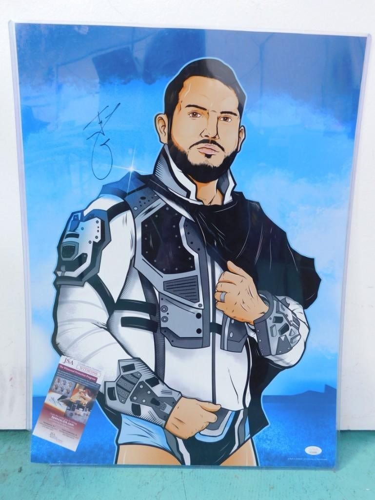 Poster Signed by WWE Wrestler Johnny Gargano with JSA COA 18" x 24": Poster Signed by WWE Wrestler Johnny Gargano with JSA COA . 18" x 24"