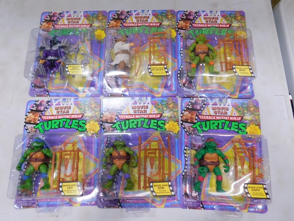 6 Teenage Mutant Ninja Turtles Figures New in Package TMNT Movie Star (1 of 5)