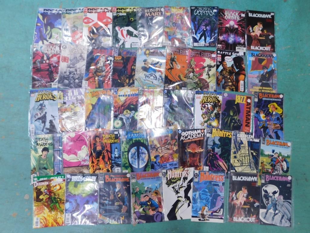 44 Comic Books incl Gotham Academy,  Huntress, Blackhawk, Batman Jazz, etc (1 of 7)