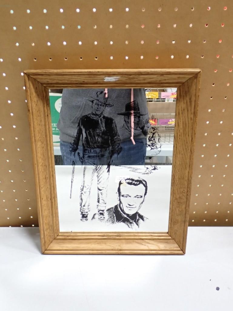 Framed John Wayne Mirror (1 of 5)